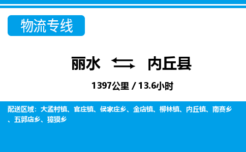 麗水到內丘縣物流專線-麗水至內丘縣貨運公司
