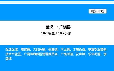 武漢到廣饒縣物流專(zhuān)線(xiàn)-武漢至廣饒縣貨運(yùn)公司